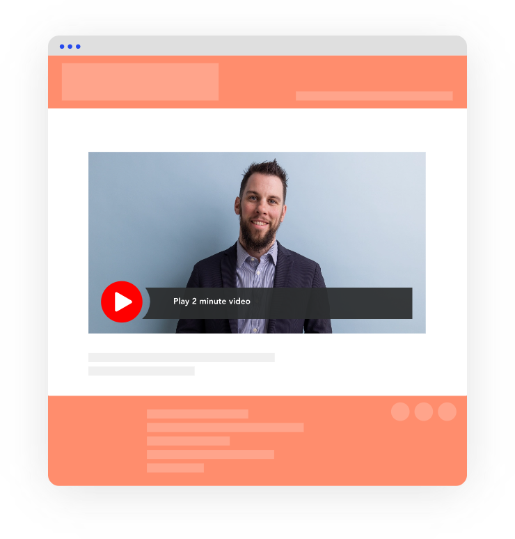 Email Page with BombBomb Video Template