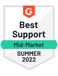 G2 Mid Market Best Support Summer 2022