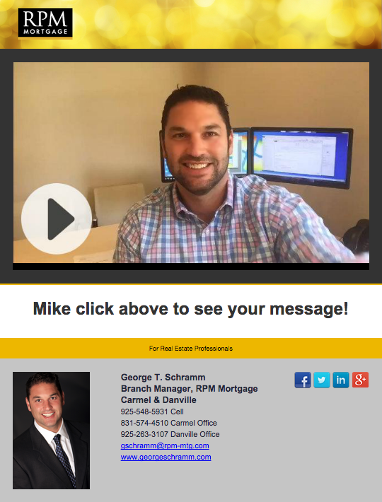 video email, send video, video email example, mortgage, real estate, BombBomb