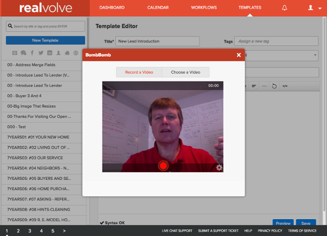 real estate CRM, BombBomb, Realvolve, software integration, video email, BombBomb video, Realvolve CRM