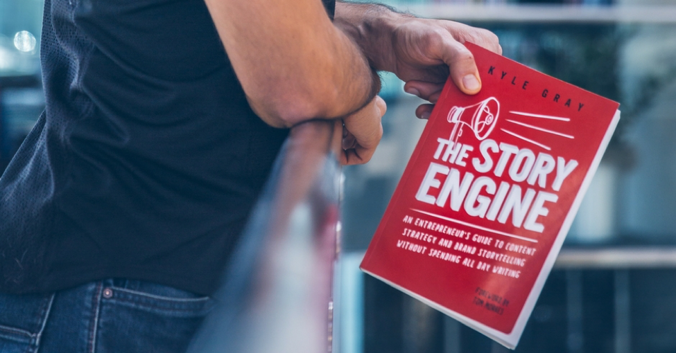 book launch, video email, campaign strategy, content marketing, case study, success story, Story Engine, BombBomb, Kyle Gray
