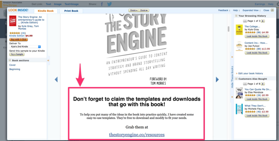 book launch, video email, case study, free downloads, bonus materials, BombBomb, The Story Engine