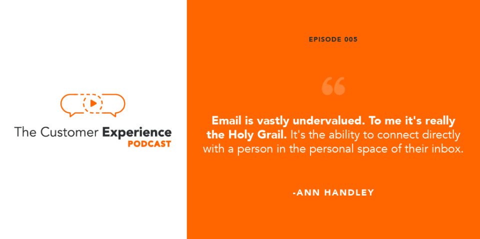 ann handley, email, undervalued, marketing channel, the customer experience podcast, personal space