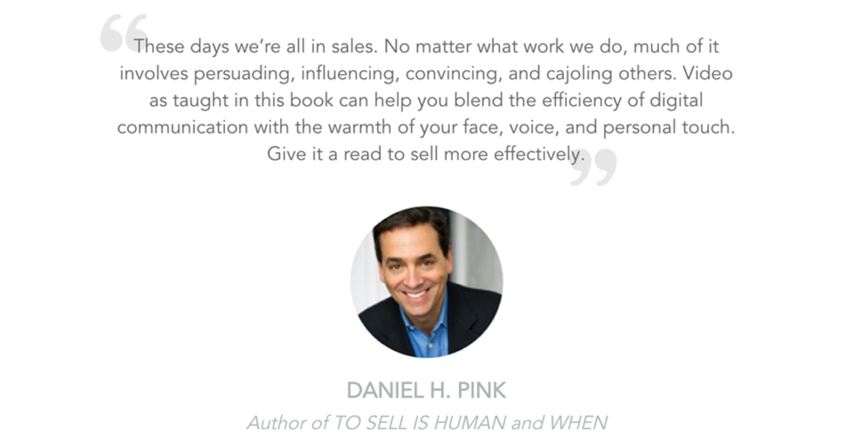dan pink, daniel pink, daniel h pink, to sell is human, video, video communication, rehumanize your business
