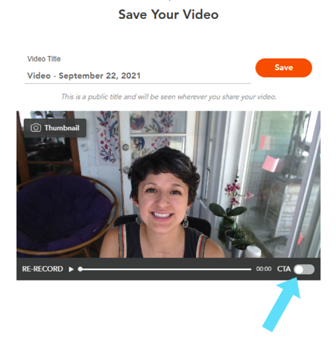 Save your Video and Add a Call to Action Banner 