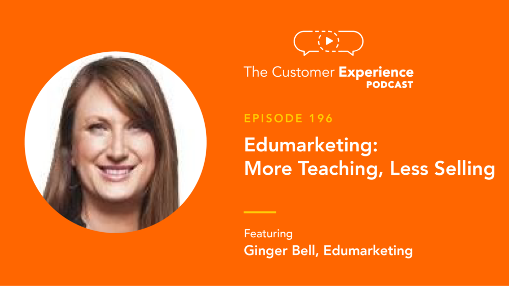 Ginger Bell, Edumarketing, Mortgage, The Customer Experience Podcast, education, marketing, video training, video tips, video marketing, educational video, lead generation, lead conversion, loan officer, pull through rate