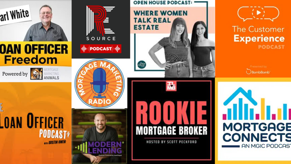 top mortgage podcasts, top podcasts for mortgage, mortgage loan officers, mortgage broker