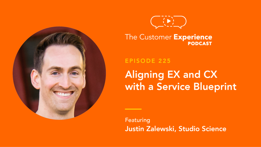 Justin Zalewski, Studio Science, Customer Experience, Employee Experience, Service Blueprint, The Customer Experience Podcast, CX, EX, journey map, customer journey mapping