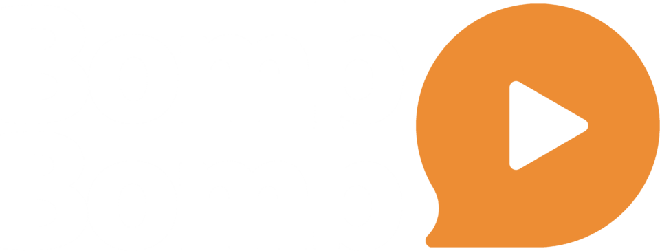 BombBomb Logo White and Orange